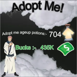 age up potion and bucks - Adopt me