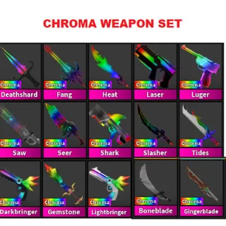 Chroma weapon set (read description)