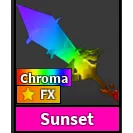 MM2| Chroma sunset knife