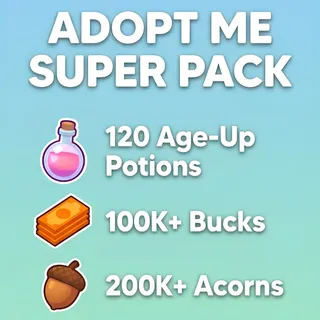ADOPT ME +120 AGE POTIONS +100K BUCKS