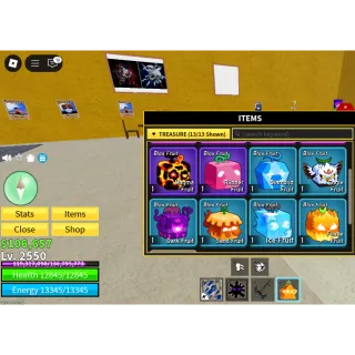 Blox Fruit Level 2550|full melee full defense|Instant Delivery
