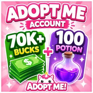 ADOPT ME +100 AGE POTIONS +70K BUCKS💸