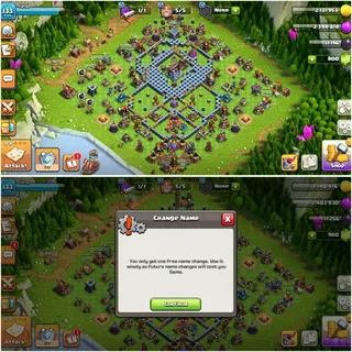 TH 18 ➤ Hero 44/43/45/23/25/➤ ,Name change free ➤Lots of Magic Items xp200