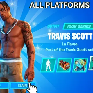 Fortnite Account Travis Scott %100 | Full Access