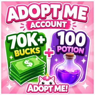 ADOPT ME +100 AGE POTIONS +70K BUCKS💸