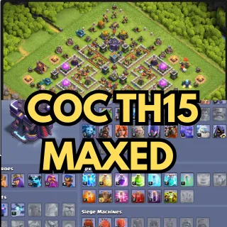 Clash of Clans TH15 Near Maxed ~Heroes 40 46 31 13