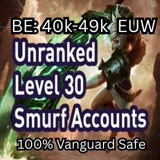 League of Legends Unranked > BE 40,000 > LVL: 30