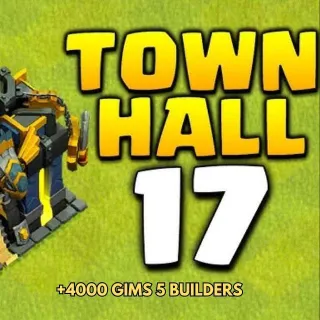 Clash of Clans TH17 ~5Workers~4000GEM