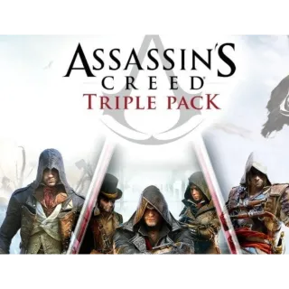 Assassin's Creed Triple Pack - Black Flag + Unity + Syndicate Argentina Xbox One/Series