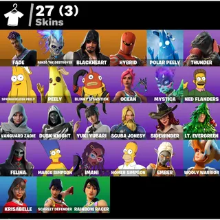 Fortnite 27 Skins