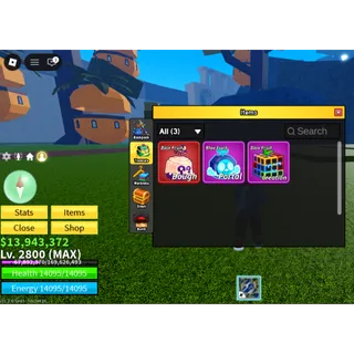 Blox Fruit Lvl 2800 +Godhuman +Dough Fruits