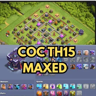 Clash of Clans TH15 Near Maxed ~Heroes 50 57 33 22