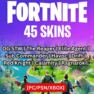 Fortnite Account 45 skins [PC/PSN/XBOX] 