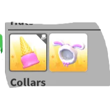 BUNDLE SET ADOPT ME ICECREAM CONE & SPRING BUNNY HOOD