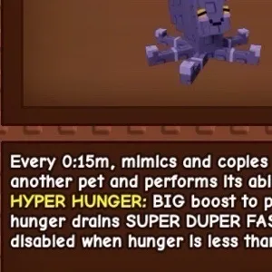 HYPER HUNGER MIMIC OCTOPUS 15 SEC NO TOY - Grow a Garden