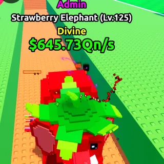 1x 645.73 Qn/s Strawberry Elephant - Escape Tsunami For Brainrot