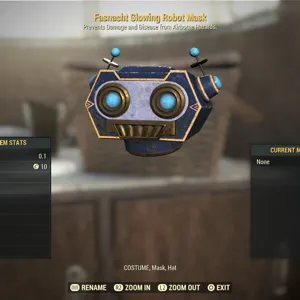 Glowing Robot Mask