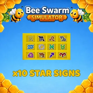x10 RANDOM STAR SIGN |BSS | BEE SWARM
