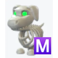 🦴 MEGA White Skeleton Dog - Adopt Me! ⚡ FAST DELIVERY