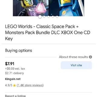 Lego World Dlc Pack Nintendo Switch Only