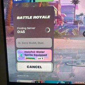 Holofoil water sprite