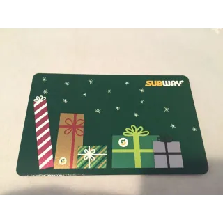 Subway $10.00 