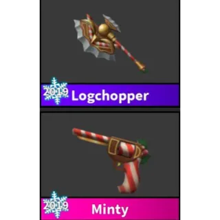 logchopper and Minty ❄️ Christmas 2019 Set 🥶 MM2 || MURDER MYSTERY 2