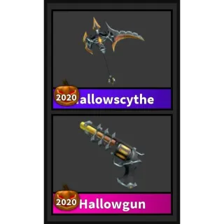 HALLOWGUN + HALLOWSCYTHE ⚔️ HALLOWEEN 🎃 mystery murder 2 {MM2} - FAST DELIVERY 