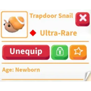 TRAPDOOR SNAIL 🐌 ULTRA RARE 🔥 ADOPT ME  