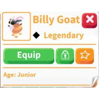 Billy goat 🐐 Legendary Pet 💫 adopt me  