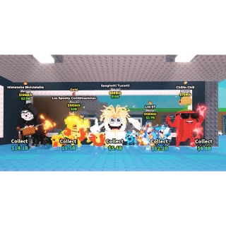 Mieteteira Bicicleteira, Los Spooky combinasionas, spaghetti tualetti, Los 67, Chillin Chili