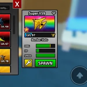 MILITARY TYCOON SUPER X59 LEVEL 97 5 STARS