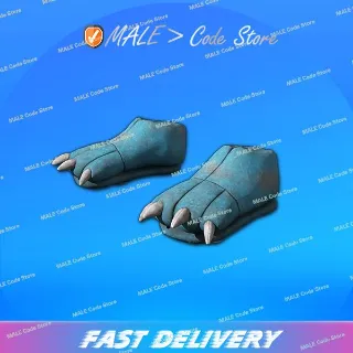 Dinoland Mascot Feet (Blue)