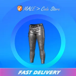 Metallic Punk Jeans (Silver)