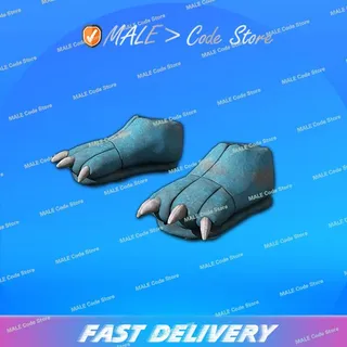Dinoland Mascot Feet (Blue)