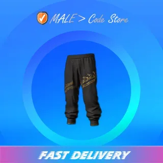 Water Print Pants (Black)