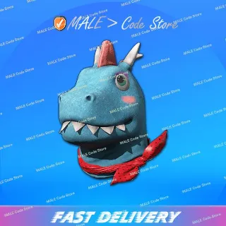 Dinoland Mascot Head (Blue)