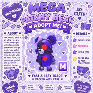 MEGA PATCHY BEAR