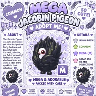 MEGA JACOBIN PIGEON