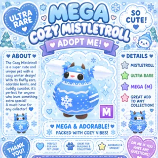 MEGA COZY MISTLETROLL