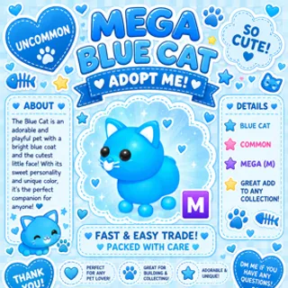 MEGA  BLUE CAT