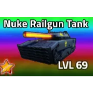 NUKE RAILGUN TANK -  MILITARY TYCOON - EXOTIC - MT - 5 STAR 