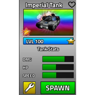 IMPERIAL TANK 5 STAR- NON-DUPED MILITARY TYCOON 