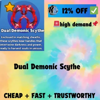 DUAL DEMONIC SCYTHE - BLADEBALL