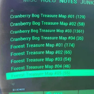 5000 Treasure Map Bundle