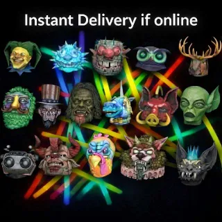 86 Glowing Fasnacht Mask Bundle
