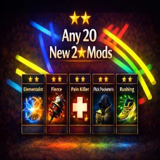 Any 20 New 2 Star Mods