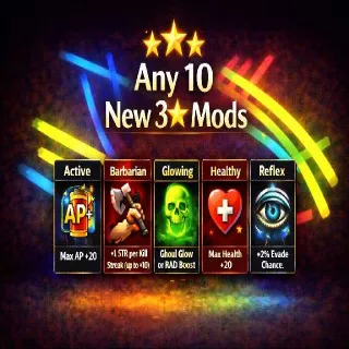 Any 10 New 3 Star Mods
