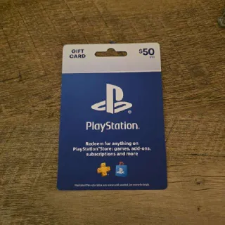 $50.00 PlayStation Store