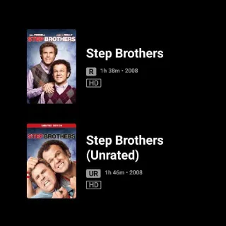 Step Brothers Theatrical And Unratred HD MA